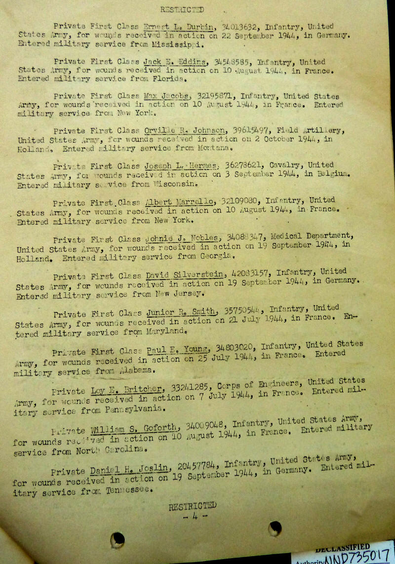 30th Infantry Division Reference