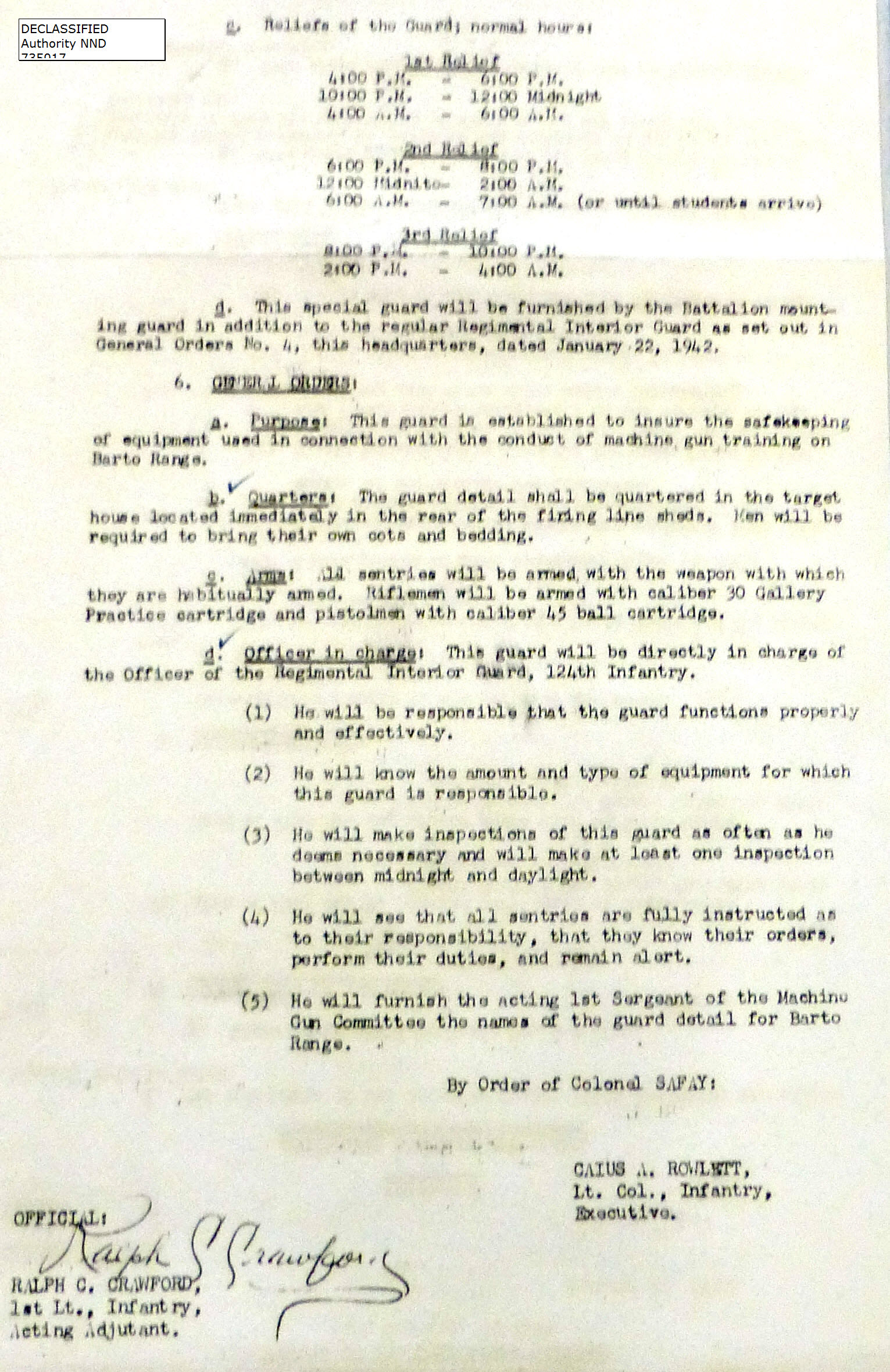11 general orders