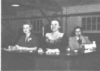 Telephone room attendants, l-r: Donna Doty, Virginia Smith, and Celia Nierman