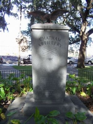 The Chatham Artillery Marker,east face Photo, Click for full size